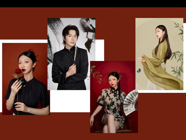 新中式证件照（单人）（尺寸：6寸）